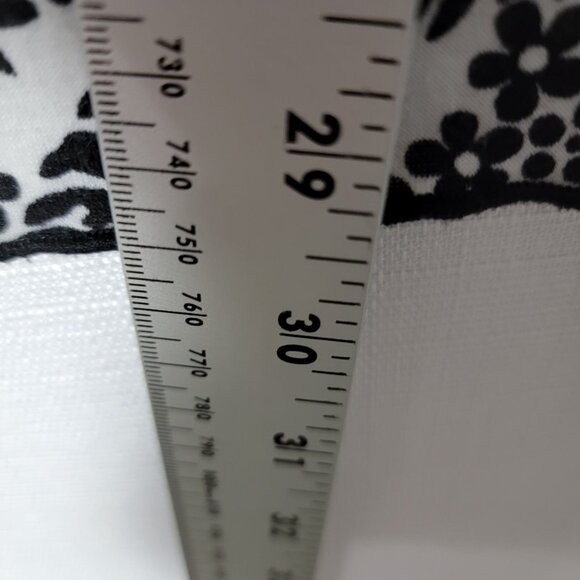 CATO Womens Tunic Top Lace Accented Bell Sleeves Size18/20W Black & White Y2K - Picture 4 of 13